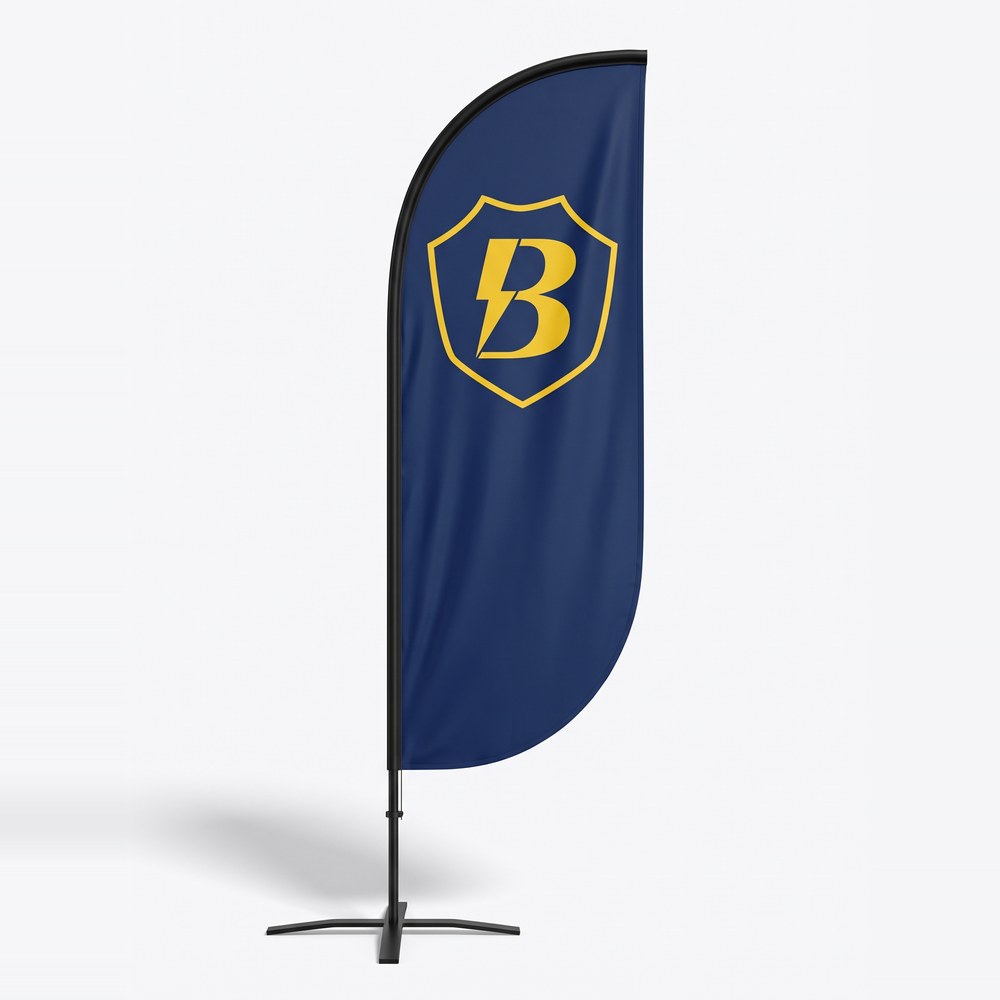 Beachflag Quill mit Bannerheld-Logo