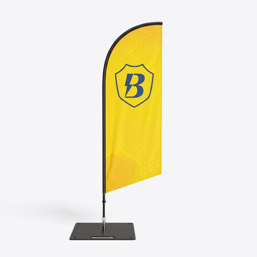 Premium Beachflag Wing mit Bannerheld-Logo